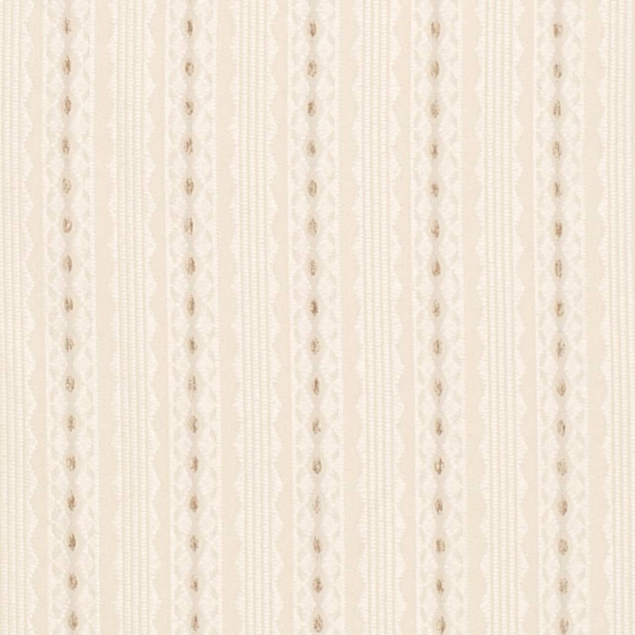 Ivory Mona - White & Ivory Stripe Upholstery Fabric 54 Inches"